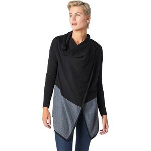 Smartwool edgewood black grey cardigan sweater